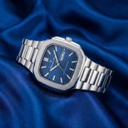 Successway silver blue square dial men’s watch