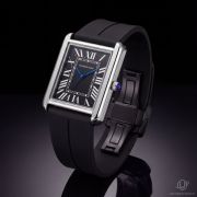 Universe Point Cartier Tank Model Gents Magnetic Rubber Watch