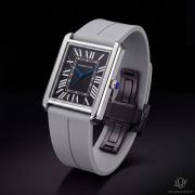 Universe Point Cartier Tank Model Gents Magnetic Rubber Watch