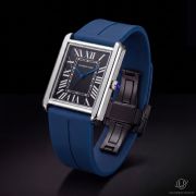 Universe Point Cartier Tank Model Gents Magnetic Rubber Watch