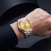Gualai Gold Dial Two Tone Quartz Watch for Men 1