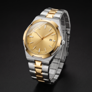 Gualai Gold Dial Two Tone Quartz Watch for Men 2