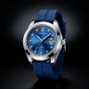 Blue Sunburst Crystal Marker Date Quartz Men’s Watch