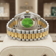 Cushion Case Gold Bezel Multi Dial Men’s Watch