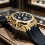 Octagonal Bezel Analog Digital Silicone Strap Men’s Watch