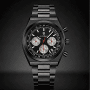 Poedagar Men’s Three-Subdial Quartz Watch with Stainless Steel Bracelet