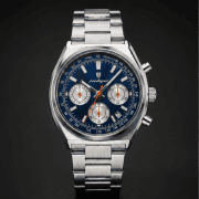 Poedagar Men’s Three-Subdial Quartz Watch with Stainless Steel Bracelet