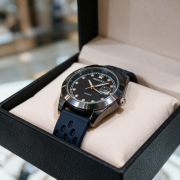Progolf Black Date Men’s Strap Watch