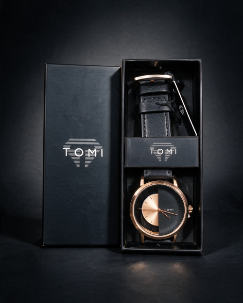 TOMI Black Dial Men Watch With Box