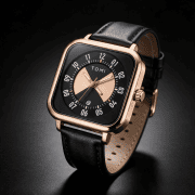 TOMI Square Dial Two-Tone Men’s Watch