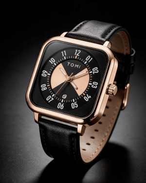 TOMI Square Dial Two-Tone Men’s Watch