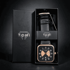 TOMI Square Dial Two-Tone Men’s Watch
