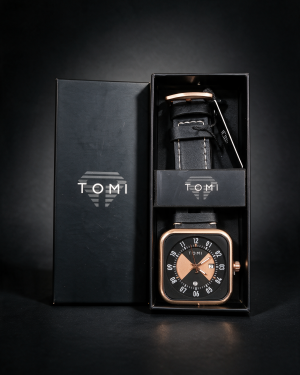 TOMI Square Dial Two-Tone Men’s Watch